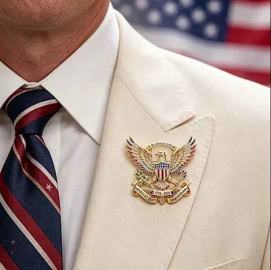 🎁The Father's Day gift he'll actually use!🔥US 250th Anniversary Brooch Pin👑(Buy 1 Get 1 Free)