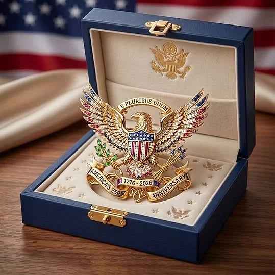 🎁The Father's Day gift he'll actually use!🔥US 250th Anniversary Brooch Pin👑(Buy 1 Get 1 Free)