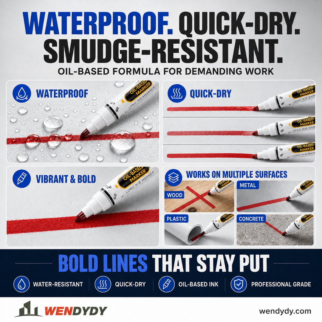 🛠️🖊️Precision Tip Quick-Dry Oil-Based Marker Pen