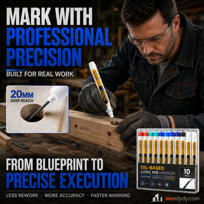 🛠️🖊️Precision Tip Quick-Dry Oil-Based Marker Pen