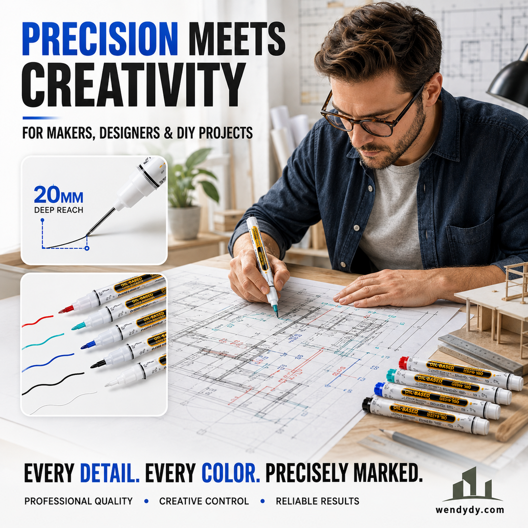 🛠️🖊️Precision Tip Quick-Dry Oil-Based Marker Pen