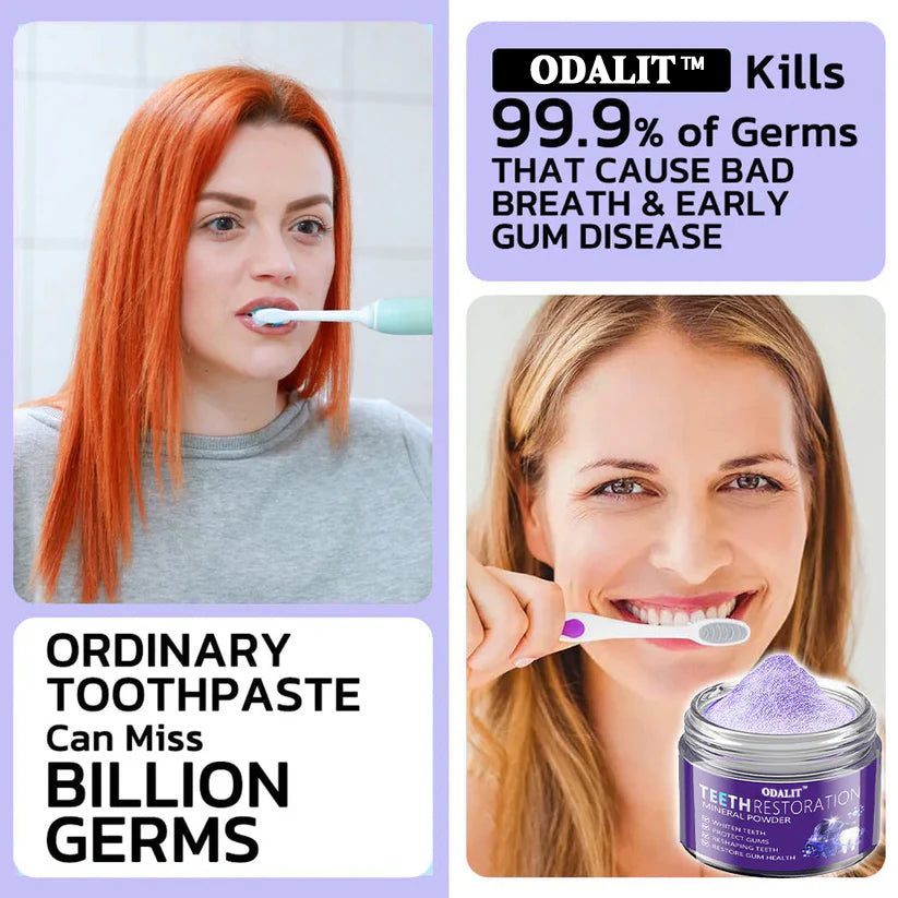 🎁Flash Sale - Don’t Miss Out - ODALIT™ Teeth Restoration Mineral Powder🦷👩‍⚕️(ADA recommended)