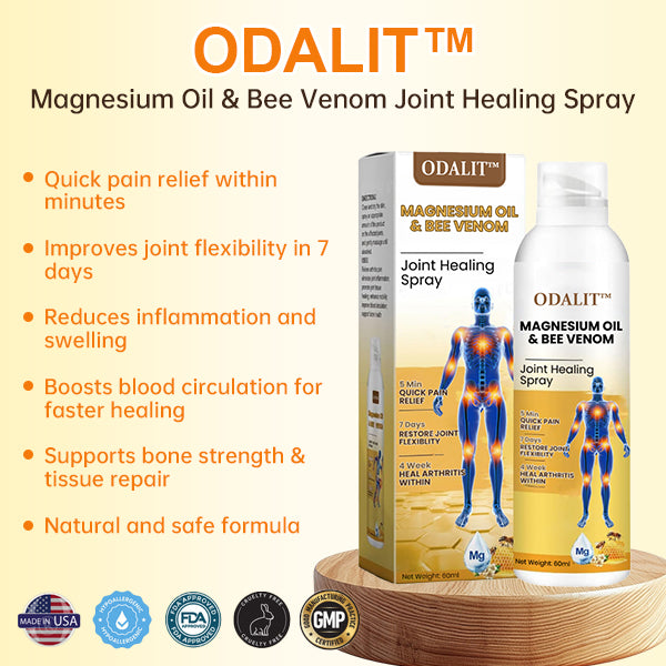 🎁Flash Sale - ODALIT™ Magnesium Oil & Bee Venom Joint Healing Spray🐝💎