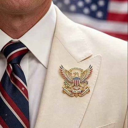 🎁The Father's Day gift he'll actually use!🔥US 250th Anniversary Brooch Pin👑(Buy 1 Get 1 Free)