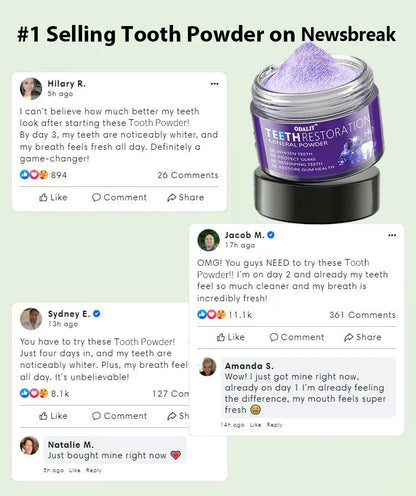 🎁Flash Sale - Don’t Miss Out - ODALIT™ Teeth Restoration Mineral Powder🦷👩‍⚕️(ADA recommended)