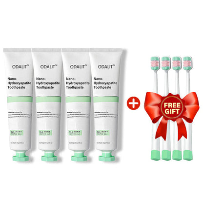 ✅Official Store | ODALIT™ Fluoride-Free Nano Hydroxyapatite Toothpaste 🧑🏽‍⚕️Obtain American Dental Association (ADA) Certification(Helps remineralize teeth, repair cavities, treat periodontitis and mouth ulcers, and restore gum recession)