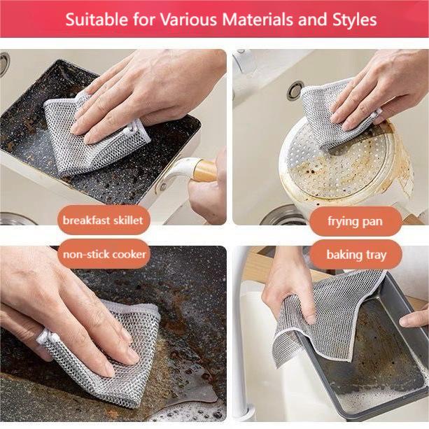 🔥Last Day Clearance Sale - 50% OFF🎄Multipurpose Wire Miracle Cleaning Cloths