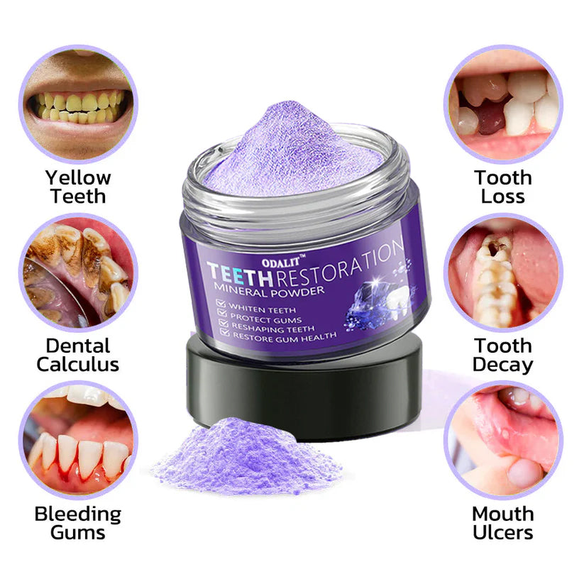 🎁Flash Sale - Don’t Miss Out - ODALIT™ Teeth Restoration Mineral Powder🦷👩‍⚕️(ADA recommended)