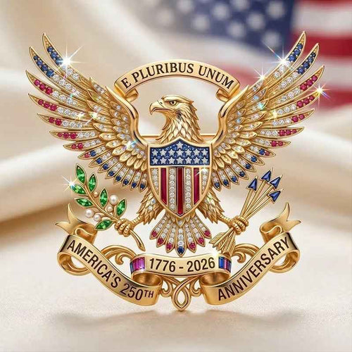🎁The Father's Day gift he'll actually use!🔥US 250th Anniversary Brooch Pin👑(Buy 1 Get 1 Free)