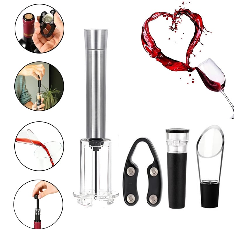 🎄Holiday Pre-Sale Save 49%🔥Air Pump Cork Remover Wine Bottle Opener Set