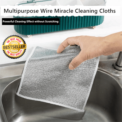 🔥Last Day Clearance Sale - 50% OFF🎄Multipurpose Wire Miracle Cleaning Cloths