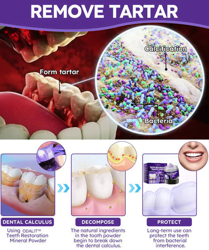 🌿Flash Sale - Don’t Miss Out - ODALIT™ Teeth Restoration Mineral Powder🦷(ADA recommended)👩‍⚕️(Treats periodontitis and mouth ulcers, prevents tooth loss, and repairs gum recession)